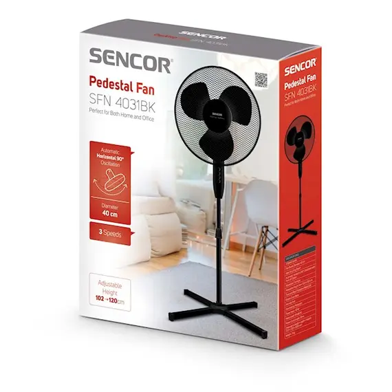 ვენტილატორი Sencor SFN 4031BK Fan, 3-in1 Function, Diameter- 40 cm, 625 x 625 x 1260mm, 40 W, 2 image - TechMall.geვენტილატორი Sencor SFN 4031BK Fan, 3-in1 Function, Diameter- 40 cm, 625 x 625 x 1260mm, 40 W, 2 image - TechMall.ge ,ვენტილატორი Sencor SFN 4031BK Fan, 3-in1 Function, Diameter- 40 cm, 625 x 625 x 1260mm, 40 W, 2 image - TechMall.ge