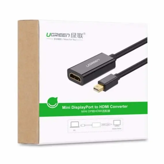 ადაპტერი UGREEN MD112 (40360) Mini DisplayPort to HDMI Adapter Mini DP Thunderbolt 2 HDMI Cable Converter for MacBook Air 13 Surface Pro 4 thunderbolt 4K, 4 image - TechMall.geადაპტერი UGREEN MD112 (40360) Mini DisplayPort to HDMI Adapter Mini DP Thunderbolt 2 HDMI Cable Converter for MacBook Air 13 Surface Pro 4 thunderbolt 4K, 4 image - TechMall.ge ,ადაპტერი UGREEN MD112 (40360) Mini DisplayPort to HDMI Adapter Mini DP Thunderbolt 2 HDMI Cable Converter for MacBook Air 13 Surface Pro 4 thunderbolt 4K, 4 image - TechMall.ge