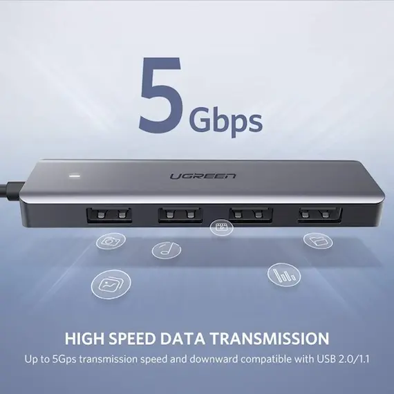 USB ჰაბი UGREEN CM219 (50985) UGREEN USB 3.0 4 Ports USB Hub Gray, 2 image - TechMall.geUSB ჰაბი UGREEN CM219 (50985) UGREEN USB 3.0 4 Ports USB Hub Gray, 2 image - TechMall.ge ,USB ჰაბი UGREEN CM219 (50985) UGREEN USB 3.0 4 Ports USB Hub Gray, 2 image - TechMall.ge