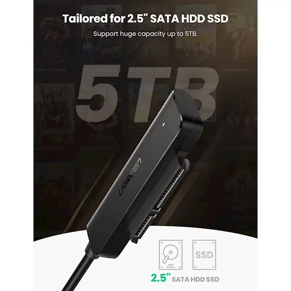 ადაპტერი UGREEN (70609) USB to SATA Adapter Cable for 2.5“, 3 image - TechMall.geადაპტერი UGREEN (70609) USB to SATA Adapter Cable for 2.5“, 3 image - TechMall.ge ,ადაპტერი UGREEN (70609) USB to SATA Adapter Cable for 2.5“, 3 image - TechMall.ge