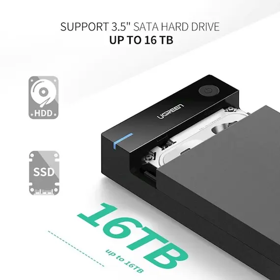 მყარი დისკის ქეისი UGREEN US222 (50422) USB 3.5 Inch HDD Enclosure SSD SATA USB 3.0 power Adapter, 4 image - TechMall.geმყარი დისკის ქეისი UGREEN US222 (50422) USB 3.5 Inch HDD Enclosure SSD SATA USB 3.0 power Adapter, 4 image - TechMall.ge ,მყარი დისკის ქეისი UGREEN US222 (50422) USB 3.5 Inch HDD Enclosure SSD SATA USB 3.0 power Adapter, 4 image - TechMall.ge