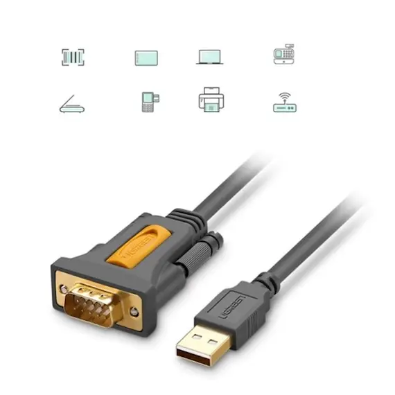 ადაპტერი UGREEN CR104 (20222) USB to DB9 RS232 Adapter Cable 2m, 5 image - TechMall.geადაპტერი UGREEN CR104 (20222) USB to DB9 RS232 Adapter Cable 2m, 5 image - TechMall.ge ,ადაპტერი UGREEN CR104 (20222) USB to DB9 RS232 Adapter Cable 2m, 5 image - TechMall.ge