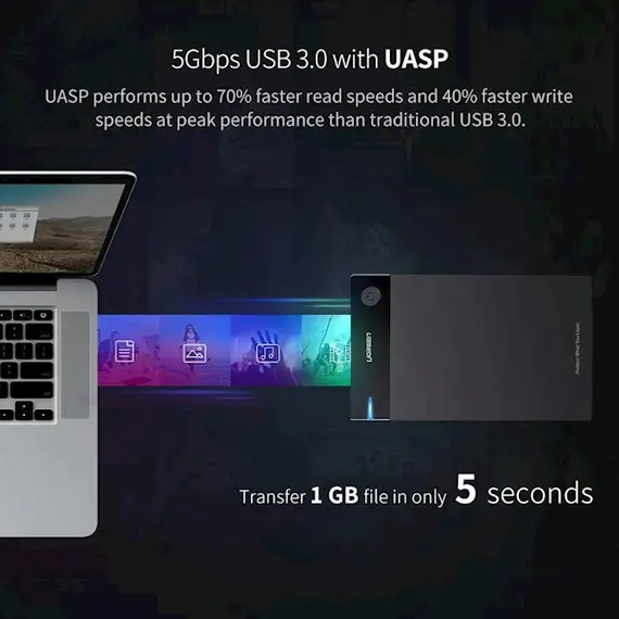მყარი დისკის ქეისი UGREEN US222 (50422) USB 3.5 Inch HDD Enclosure SSD SATA USB 3.0 power Adapter, 5 image - TechMall.geმყარი დისკის ქეისი UGREEN US222 (50422) USB 3.5 Inch HDD Enclosure SSD SATA USB 3.0 power Adapter, 5 image - TechMall.ge ,მყარი დისკის ქეისი UGREEN US222 (50422) USB 3.5 Inch HDD Enclosure SSD SATA USB 3.0 power Adapter, 5 image - TechMall.ge