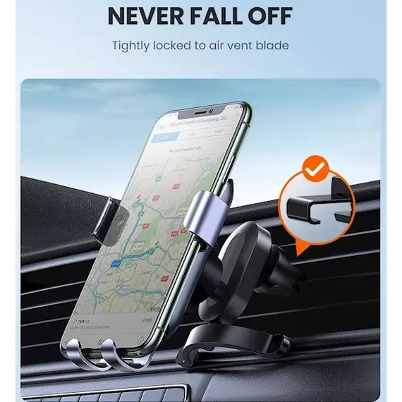 მობილურის დამჭერი Ugreen LP274 (30401), Gravity Phone Holder for Round Air Vent, 4 image - TechMall.geმობილურის დამჭერი Ugreen LP274 (30401), Gravity Phone Holder for Round Air Vent, 4 image - TechMall.ge ,მობილურის დამჭერი Ugreen LP274 (30401), Gravity Phone Holder for Round Air Vent, 4 image - TechMall.ge