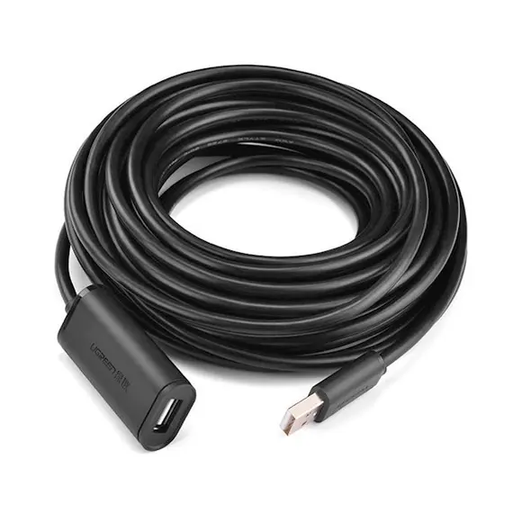 USB დამაგრძლებელი UGREEN US121 (10323) USB 2.0 Active Extension Cable with Chipset 15m (Black), 5 image - TechMall.geUSB დამაგრძლებელი UGREEN US121 (10323) USB 2.0 Active Extension Cable with Chipset 15m (Black), 5 image - TechMall.ge ,USB დამაგრძლებელი UGREEN US121 (10323) USB 2.0 Active Extension Cable with Chipset 15m (Black), 5 image - TechMall.ge