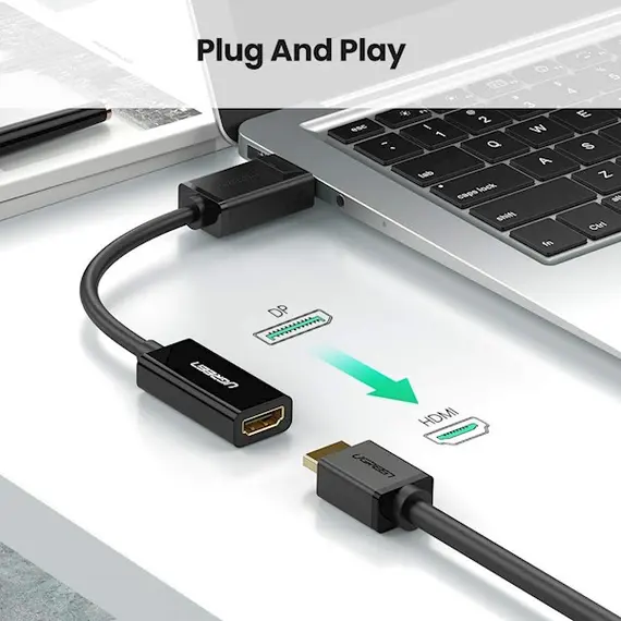 ადაპტერი UGREEN MM137 (40363) DisplayPort to HDMI Female Converter 4K*2K 25cm (Black), 5 image - TechMall.geადაპტერი UGREEN MM137 (40363) DisplayPort to HDMI Female Converter 4K*2K 25cm (Black), 5 image - TechMall.ge ,ადაპტერი UGREEN MM137 (40363) DisplayPort to HDMI Female Converter 4K*2K 25cm (Black), 5 image - TechMall.ge