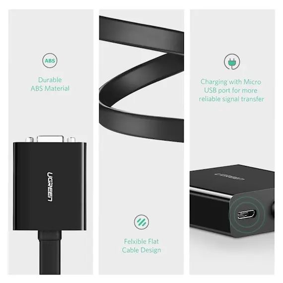 ვიდეო ადაპტერი UGREEN MM108 (40259) 1080P Active DVI-D 24+1 to VGA Adapter DVI to VGA, 2 image - TechMall.geვიდეო ადაპტერი UGREEN MM108 (40259) 1080P Active DVI-D 24+1 to VGA Adapter DVI to VGA, 2 image - TechMall.ge ,ვიდეო ადაპტერი UGREEN MM108 (40259) 1080P Active DVI-D 24+1 to VGA Adapter DVI to VGA, 2 image - TechMall.ge