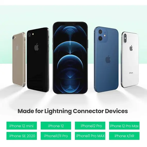 აუდიო ადაპტერი UGREEN 30756 Lightning M/F Round Cable Aluminum Shell with Braided 10cm (Black), 4 image - TechMall.geაუდიო ადაპტერი UGREEN 30756 Lightning M/F Round Cable Aluminum Shell with Braided 10cm (Black), 4 image - TechMall.ge ,აუდიო ადაპტერი UGREEN 30756 Lightning M/F Round Cable Aluminum Shell with Braided 10cm (Black), 4 image - TechMall.ge