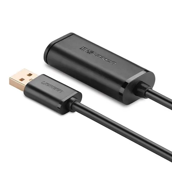 USB დამაგრძლებელი UGREEN US121 (10323) USB 2.0 Active Extension Cable with Chipset 15m (Black), 3 image - TechMall.geUSB დამაგრძლებელი UGREEN US121 (10323) USB 2.0 Active Extension Cable with Chipset 15m (Black), 3 image - TechMall.ge ,USB დამაგრძლებელი UGREEN US121 (10323) USB 2.0 Active Extension Cable with Chipset 15m (Black), 3 image - TechMall.ge