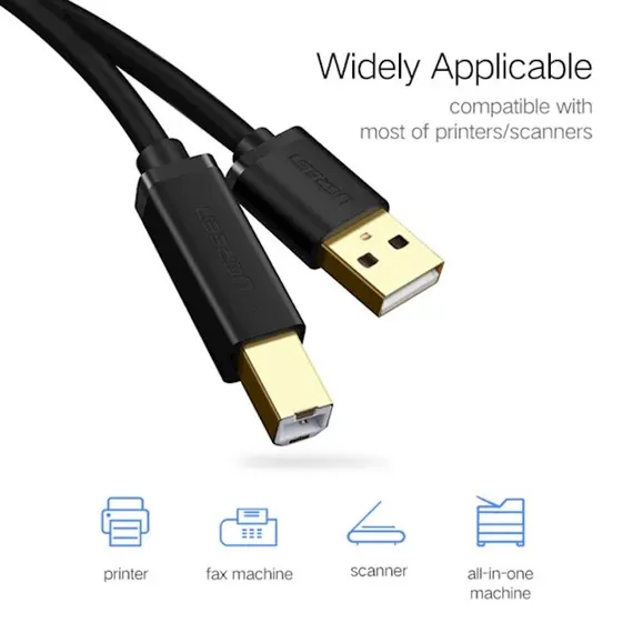 პრინტერის კაბელი UGREEN US135 (10350) USB 2.0 AM to BM print cable 1.5M, 2 image - TechMall.geპრინტერის კაბელი UGREEN US135 (10350) USB 2.0 AM to BM print cable 1.5M, 2 image - TechMall.ge ,პრინტერის კაბელი UGREEN US135 (10350) USB 2.0 AM to BM print cable 1.5M, 2 image - TechMall.ge