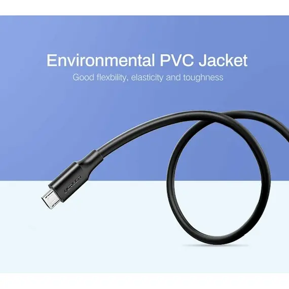USB კაბელი UGREEN (60138) USB to Micro USB Cable Nickel Plating 2m (Black), 3 image - TechMall.geUSB კაბელი UGREEN (60138) USB to Micro USB Cable Nickel Plating 2m (Black), 3 image - TechMall.ge ,USB კაბელი UGREEN (60138) USB to Micro USB Cable Nickel Plating 2m (Black), 3 image - TechMall.ge