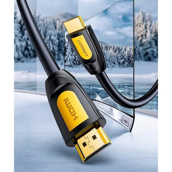 HDMI კაბელი UGREEN HD101 (10130) Round Cable 3m (Yellow/Black), 3 image - TechMall.geHDMI კაბელი UGREEN HD101 (10130) Round Cable 3m (Yellow/Black), 3 image - TechMall.ge ,HDMI კაბელი UGREEN HD101 (10130) Round Cable 3m (Yellow/Black), 3 image - TechMall.ge
