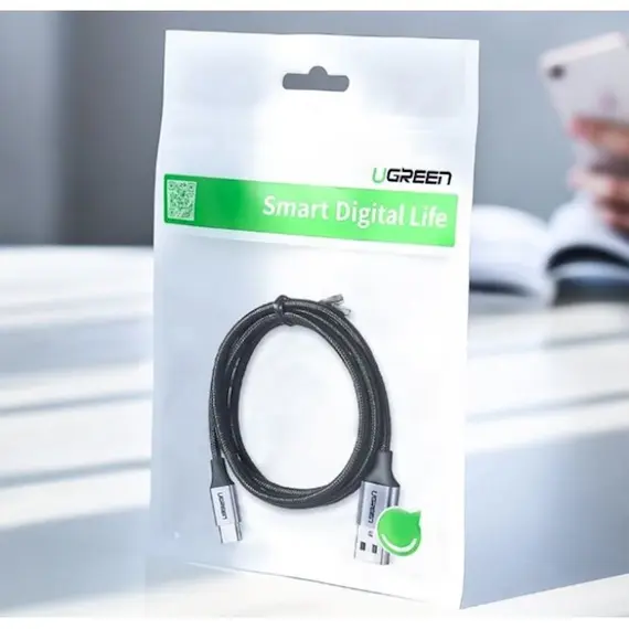 USB კაბელი Ugreen US288 (60126) UGREEN USB 2.0 A to Type C Cable Nickel Plating Aluminum Braid 1m (Black), 5 image - TechMall.geUSB კაბელი Ugreen US288 (60126) UGREEN USB 2.0 A to Type C Cable Nickel Plating Aluminum Braid 1m (Black), 5 image - TechMall.ge ,USB კაბელი Ugreen US288 (60126) UGREEN USB 2.0 A to Type C Cable Nickel Plating Aluminum Braid 1m (Black), 5 image - TechMall.ge