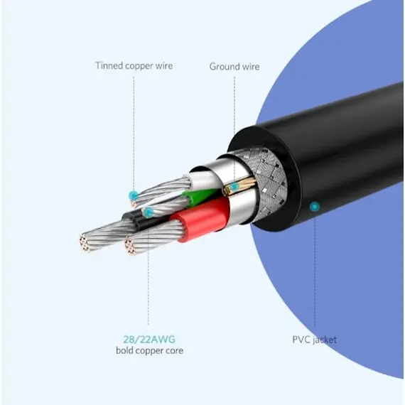 USB კაბელი UGREEN  US289 (60136) 2.0 A to Micro USB Cable Nickel Plating 1m (Black), 5 image - TechMall.geUSB კაბელი UGREEN  US289 (60136) 2.0 A to Micro USB Cable Nickel Plating 1m (Black), 5 image - TechMall.ge ,USB კაბელი UGREEN  US289 (60136) 2.0 A to Micro USB Cable Nickel Plating 1m (Black), 5 image - TechMall.ge