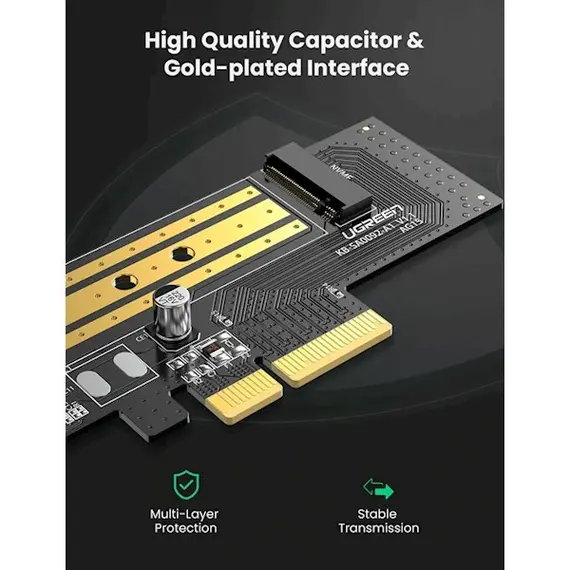 ადაპტერი Ugreen CM302 (70503), M.2 NVME to PCle 3.0 Adapter, 5 image - TechMall.geადაპტერი Ugreen CM302 (70503), M.2 NVME to PCle 3.0 Adapter, 5 image - TechMall.ge ,ადაპტერი Ugreen CM302 (70503), M.2 NVME to PCle 3.0 Adapter, 5 image - TechMall.ge