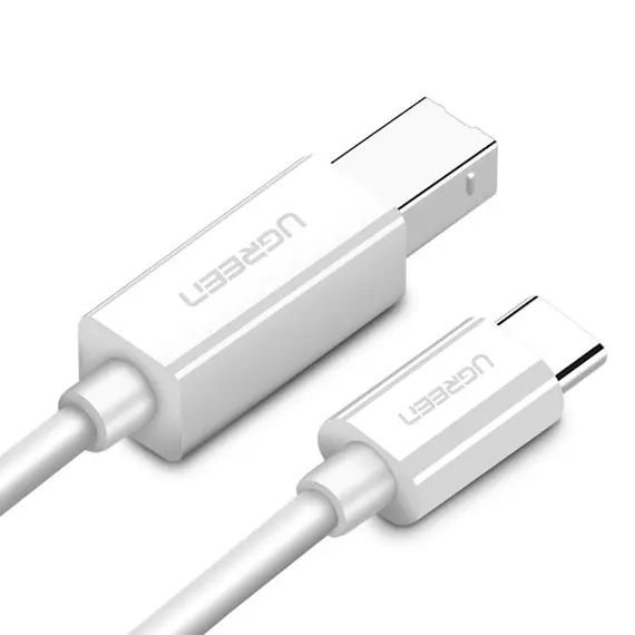 პრინტერის კაბელი UGREEN US241 (40417) USB Type C to USB-B Cable White 1.5M, 2 image - TechMall.geპრინტერის კაბელი UGREEN US241 (40417) USB Type C to USB-B Cable White 1.5M, 2 image - TechMall.ge ,პრინტერის კაბელი UGREEN US241 (40417) USB Type C to USB-B Cable White 1.5M, 2 image - TechMall.ge