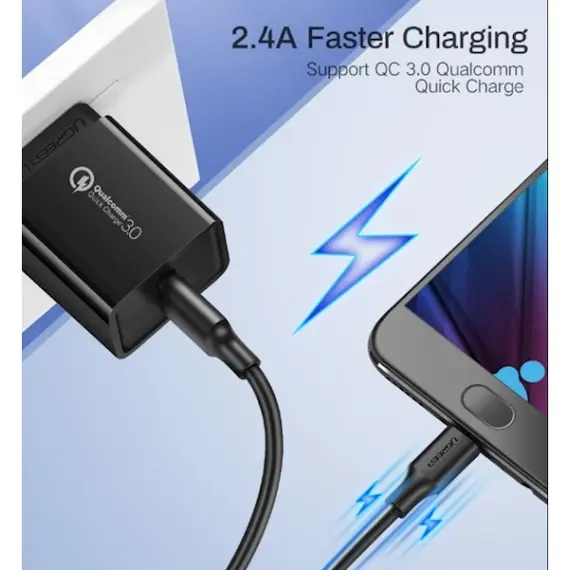 USB კაბელი UGREEN  US289 (60136) 2.0 A to Micro USB Cable Nickel Plating 1m (Black), 2 image - TechMall.geUSB კაბელი UGREEN  US289 (60136) 2.0 A to Micro USB Cable Nickel Plating 1m (Black), 2 image - TechMall.ge ,USB კაბელი UGREEN  US289 (60136) 2.0 A to Micro USB Cable Nickel Plating 1m (Black), 2 image - TechMall.ge