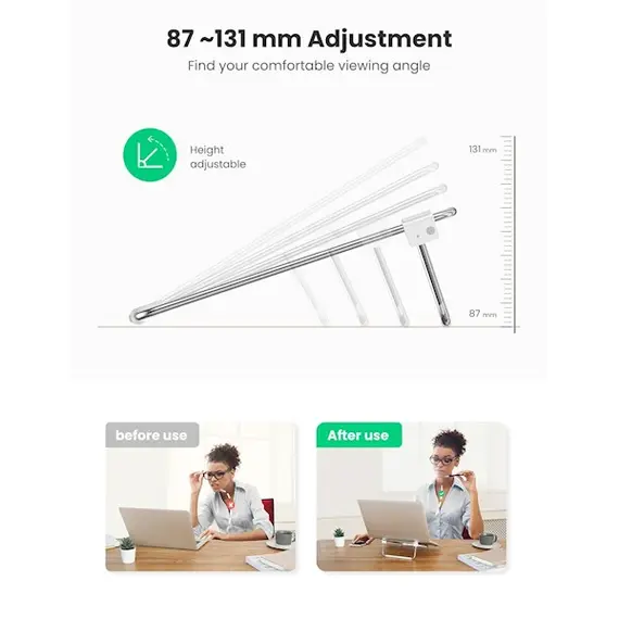 ნოუთბუქის სადგამი UGREEN Desktop Laptop Stand (Silver), 4 image - TechMall.geნოუთბუქის სადგამი UGREEN Desktop Laptop Stand (Silver), 4 image - TechMall.ge ,ნოუთბუქის სადგამი UGREEN Desktop Laptop Stand (Silver), 4 image - TechMall.ge