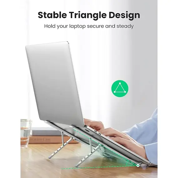 ნოუთბუქის სადგამი UGREEN LP451 (40289) Foldable Laptop Stand, Silver, 2 image - TechMall.geნოუთბუქის სადგამი UGREEN LP451 (40289) Foldable Laptop Stand, Silver, 2 image - TechMall.ge ,ნოუთბუქის სადგამი UGREEN LP451 (40289) Foldable Laptop Stand, Silver, 2 image - TechMall.ge