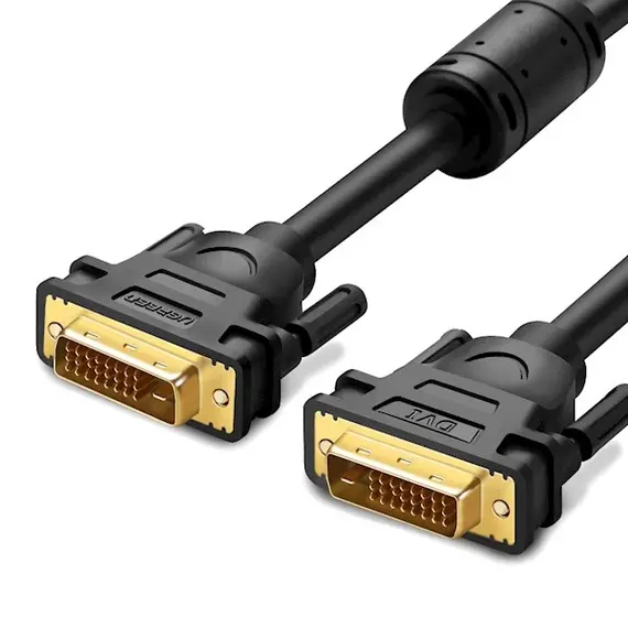 DVI კაბელი UGREEN DV101 (11604) DVI-D 24+1 Male to Male Dual Link Video Cable, 2m, Black - TechMall.geDVI კაბელი UGREEN DV101 (11604) DVI-D 24+1 Male to Male Dual Link Video Cable, 2m, Black - TechMall.ge ,DVI კაბელი UGREEN DV101 (11604) DVI-D 24+1 Male to Male Dual Link Video Cable, 2m, Black - TechMall.ge