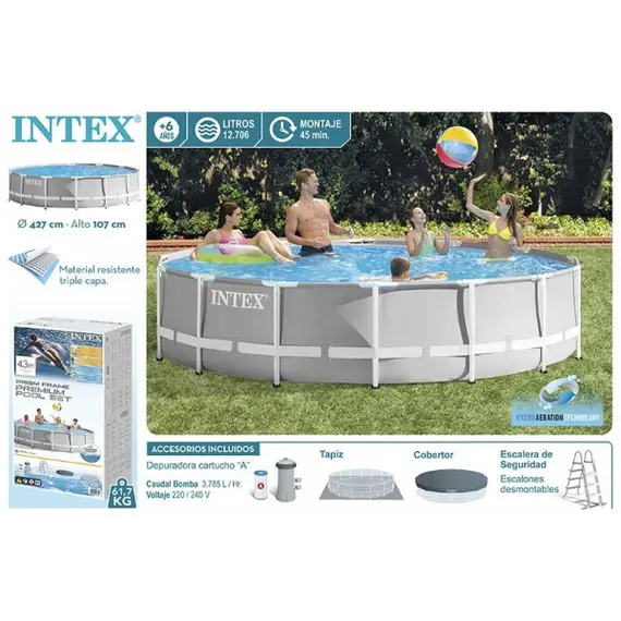 კარკასული აუზი INTEX 26720 (კატრიჯული  ფილტრით ), 2 image - TechMall.geკარკასული აუზი INTEX 26720 (კატრიჯული  ფილტრით ), 2 image - TechMall.ge ,კარკასული აუზი INTEX 26720 (კატრიჯული  ფილტრით ), 2 image - TechMall.ge