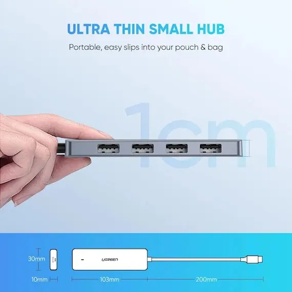 USB ჰაბი UGREEN 4-Port USB3.0 Hub with Micro¶USB Power Supply, 2 image - TechMall.geUSB ჰაბი UGREEN 4-Port USB3.0 Hub with Micro¶USB Power Supply, 2 image - TechMall.ge ,USB ჰაბი UGREEN 4-Port USB3.0 Hub with Micro¶USB Power Supply, 2 image - TechMall.ge