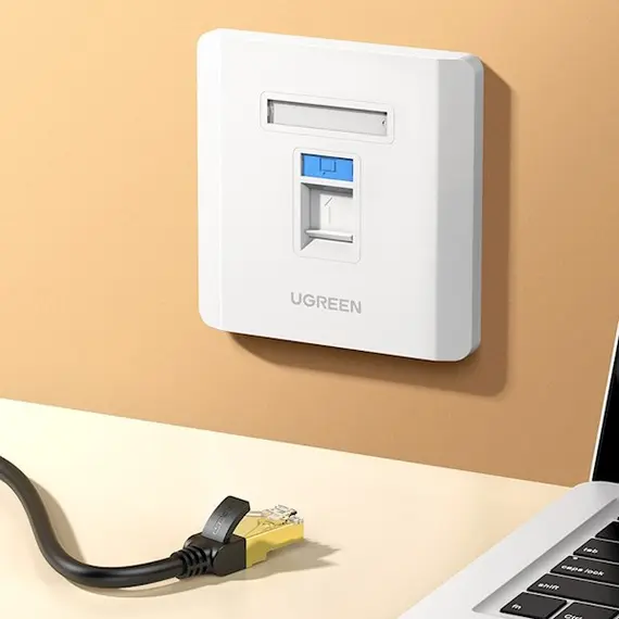 ინტერნეტის როზეტი UGREEN NW144 (80180) Wall Socket internet RJ45 Wall Plate Single Port საფარი, 2 image - TechMall.geინტერნეტის როზეტი UGREEN NW144 (80180) Wall Socket internet RJ45 Wall Plate Single Port საფარი, 2 image - TechMall.ge ,ინტერნეტის როზეტი UGREEN NW144 (80180) Wall Socket internet RJ45 Wall Plate Single Port საფარი, 2 image - TechMall.ge