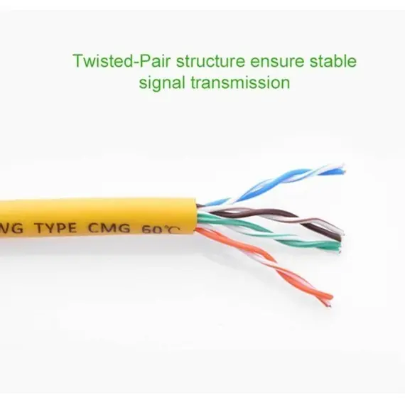 LAN კაბელი UGREEN Patch Cord NW103 (30642) Cat 5e UTP Lan Cable 10m (Yellow), 4 image - TechMall.geLAN კაბელი UGREEN Patch Cord NW103 (30642) Cat 5e UTP Lan Cable 10m (Yellow), 4 image - TechMall.ge ,LAN კაბელი UGREEN Patch Cord NW103 (30642) Cat 5e UTP Lan Cable 10m (Yellow), 4 image - TechMall.ge