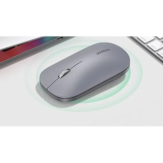 მაუსი Ugreen MU001 (90373), Wireless, 4000DPI, USB, Mouse, Light Gray, 2 image - TechMall.geმაუსი Ugreen MU001 (90373), Wireless, 4000DPI, USB, Mouse, Light Gray, 2 image - TechMall.ge ,მაუსი Ugreen MU001 (90373), Wireless, 4000DPI, USB, Mouse, Light Gray, 2 image - TechMall.ge