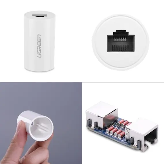 ქსელის კაბელის გადასაბმელი UGREEN NW116 (20391) RJ45 Ethernet adapter 8P8C Female anti-thunder Rj45 connector Network extension cable adapter Ethernet cable (White), 4 image - TechMall.geქსელის კაბელის გადასაბმელი UGREEN NW116 (20391) RJ45 Ethernet adapter 8P8C Female anti-thunder Rj45 connector Network extension cable adapter Ethernet cable (White), 4 image - TechMall.ge ,ქსელის კაბელის გადასაბმელი UGREEN NW116 (20391) RJ45 Ethernet adapter 8P8C Female anti-thunder Rj45 connector Network extension cable adapter Ethernet cable (White), 4 image - TechMall.ge