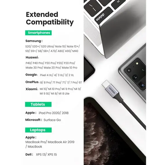 აუდიო ადაპტერი UGREEN USB-C to 3.5mm M/F Cable Aluminum Shell with Braided 10cm (Space Gray), 3 image - TechMall.geაუდიო ადაპტერი UGREEN USB-C to 3.5mm M/F Cable Aluminum Shell with Braided 10cm (Space Gray), 3 image - TechMall.ge ,აუდიო ადაპტერი UGREEN USB-C to 3.5mm M/F Cable Aluminum Shell with Braided 10cm (Space Gray), 3 image - TechMall.ge