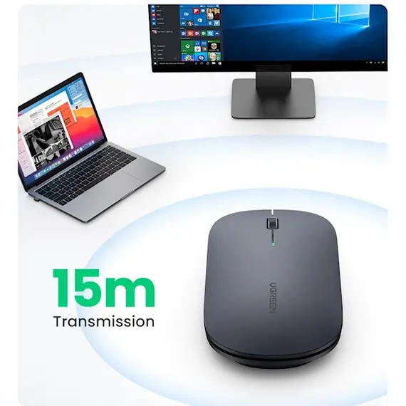 მაუსი Ugreen MU001 (90373), Wireless, 4000DPI, USB, Mouse, Light Gray, 4 image - TechMall.geმაუსი Ugreen MU001 (90373), Wireless, 4000DPI, USB, Mouse, Light Gray, 4 image - TechMall.ge ,მაუსი Ugreen MU001 (90373), Wireless, 4000DPI, USB, Mouse, Light Gray, 4 image - TechMall.ge