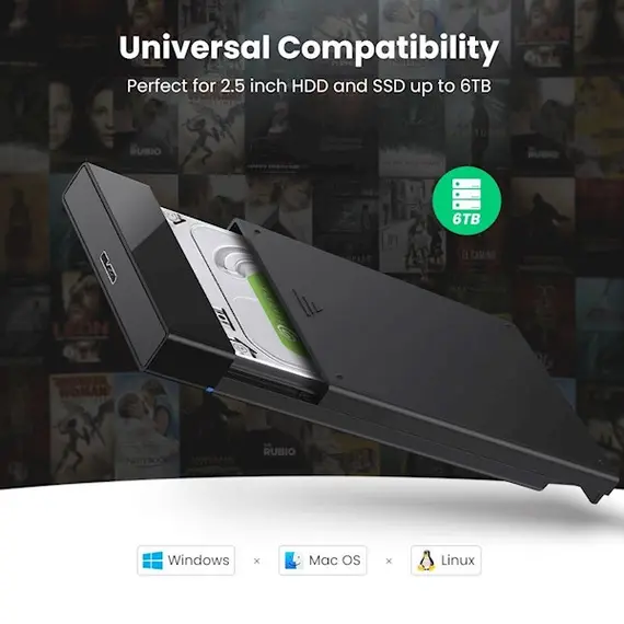 მყარი დისკის ქეისი UGREEN 2.5 Inch Hard Drive Box, 2 image - TechMall.geმყარი დისკის ქეისი UGREEN 2.5 Inch Hard Drive Box, 2 image - TechMall.ge ,მყარი დისკის ქეისი UGREEN 2.5 Inch Hard Drive Box, 2 image - TechMall.ge
