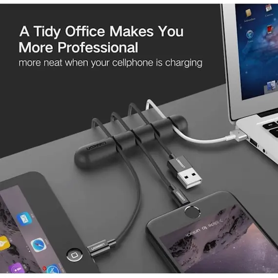 კაბელების მენეჯერი UGREEN LP114 (30762) Cable organizer 2 Pack silicone usb cable winder flexible cable control cable with clips holder for mouse headphones Black, 7 image - TechMall.geკაბელების მენეჯერი UGREEN LP114 (30762) Cable organizer 2 Pack silicone usb cable winder flexible cable control cable with clips holder for mouse headphones Black, 7 image - TechMall.ge ,კაბელების მენეჯერი UGREEN LP114 (30762) Cable organizer 2 Pack silicone usb cable winder flexible cable control cable with clips holder for mouse headphones Black, 7 image - TechMall.ge