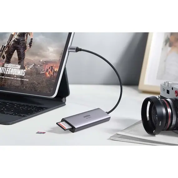 USB-C ჰაბი UGREEN CM511 (60384), 5-in-1 Adapter, USB-C Hub to 3xUSB3.0, HDMI, TF/SD, Gray, 4 image - TechMall.geUSB-C ჰაბი UGREEN CM511 (60384), 5-in-1 Adapter, USB-C Hub to 3xUSB3.0, HDMI, TF/SD, Gray, 4 image - TechMall.ge ,USB-C ჰაბი UGREEN CM511 (60384), 5-in-1 Adapter, USB-C Hub to 3xUSB3.0, HDMI, TF/SD, Gray, 4 image - TechMall.ge