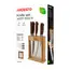 დანების კომპლექტი Ardesto Knives Set with block Midori, 6pcs, stainless steel, plastic, bamboo, brown, 10 image - TechMall.geდანების კომპლექტი Ardesto Knives Set with block Midori, 6pcs, stainless steel, plastic, bamboo, brown, 10 image - TechMall.ge ,დანების კომპლექტი Ardesto Knives Set with block Midori, 6pcs, stainless steel, plastic, bamboo, brown, 10 image - TechMall.ge
