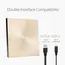 დისკის წამკითხველი ASUS ZenDrive SDRW-08U9M-U DVD+-R/RW USB2.0 EXT Ret Ultra Slim GOLD, 4 image - TechMall.geდისკის წამკითხველი ASUS ZenDrive SDRW-08U9M-U DVD+-R/RW USB2.0 EXT Ret Ultra Slim GOLD, 4 image - TechMall.ge ,დისკის წამკითხველი ASUS ZenDrive SDRW-08U9M-U DVD+-R/RW USB2.0 EXT Ret Ultra Slim GOLD, 4 image - TechMall.ge
