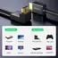 HDMI კაბელი UGREEN HD103 (10172), 4K HDMI Cable Male to Male, 90 Degree, 1m, Black, 2 image - TechMall.geHDMI კაბელი UGREEN HD103 (10172), 4K HDMI Cable Male to Male, 90 Degree, 1m, Black, 2 image - TechMall.ge ,HDMI კაბელი UGREEN HD103 (10172), 4K HDMI Cable Male to Male, 90 Degree, 1m, Black, 2 image - TechMall.ge