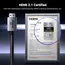HDMI კაბელი UGREEN HD171 (25910), 8K HDMI To HDMI, 2M, Grey, 4 image - TechMall.geHDMI კაბელი UGREEN HD171 (25910), 8K HDMI To HDMI, 2M, Grey, 4 image - TechMall.ge ,HDMI კაბელი UGREEN HD171 (25910), 8K HDMI To HDMI, 2M, Grey, 4 image - TechMall.ge