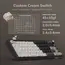 კლავიატურა Royal Kludge RK R65 RGB Mechanical Keyboard, Chartreuse switch, Hot Swappable, Type-C wired, Phantom, 4 image - TechMall.geკლავიატურა Royal Kludge RK R65 RGB Mechanical Keyboard, Chartreuse switch, Hot Swappable, Type-C wired, Phantom, 4 image - TechMall.ge ,კლავიატურა Royal Kludge RK R65 RGB Mechanical Keyboard, Chartreuse switch, Hot Swappable, Type-C wired, Phantom, 4 image - TechMall.ge
