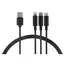 უსბ კაბელი 2E USB 3 in 1 Micro/Lightning/Type C, 5V/2.4A, Black,1.2m, 3 image - TechMall.geუსბ კაბელი 2E USB 3 in 1 Micro/Lightning/Type C, 5V/2.4A, Black,1.2m, 3 image - TechMall.ge ,უსბ კაბელი 2E USB 3 in 1 Micro/Lightning/Type C, 5V/2.4A, Black,1.2m, 3 image - TechMall.ge