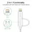 USB კაბელი UGREEN US178 (20876) USB 2.0 to Micro USB+Lightning (2 in 1) Data Cable 1M, 2 image - TechMall.geUSB კაბელი UGREEN US178 (20876) USB 2.0 to Micro USB+Lightning (2 in 1) Data Cable 1M, 2 image - TechMall.ge ,USB კაბელი UGREEN US178 (20876) USB 2.0 to Micro USB+Lightning (2 in 1) Data Cable 1M, 2 image - TechMall.ge